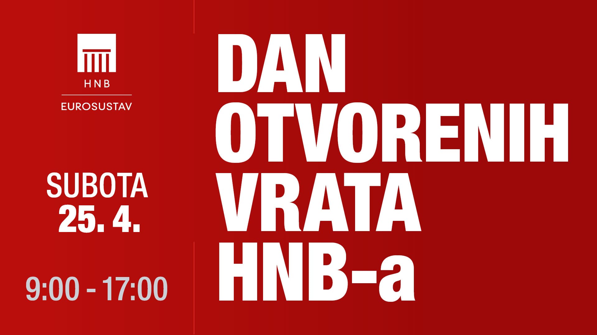 Dan otvorenih vrata Hrvatske narodne banke