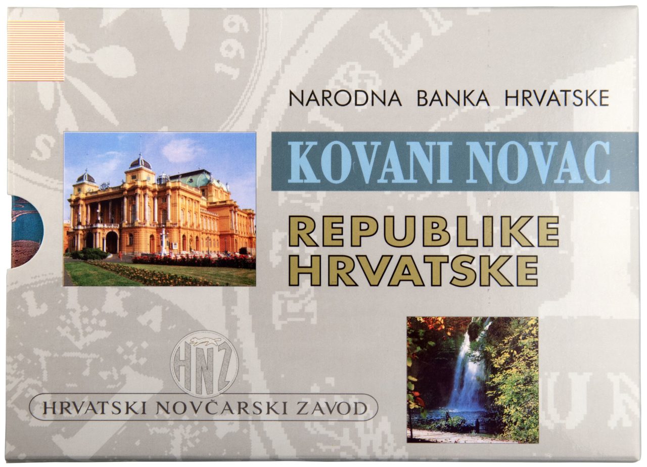 Komplet optjecajnoga kovanog novca kuna i lipa, izdanje 1993.