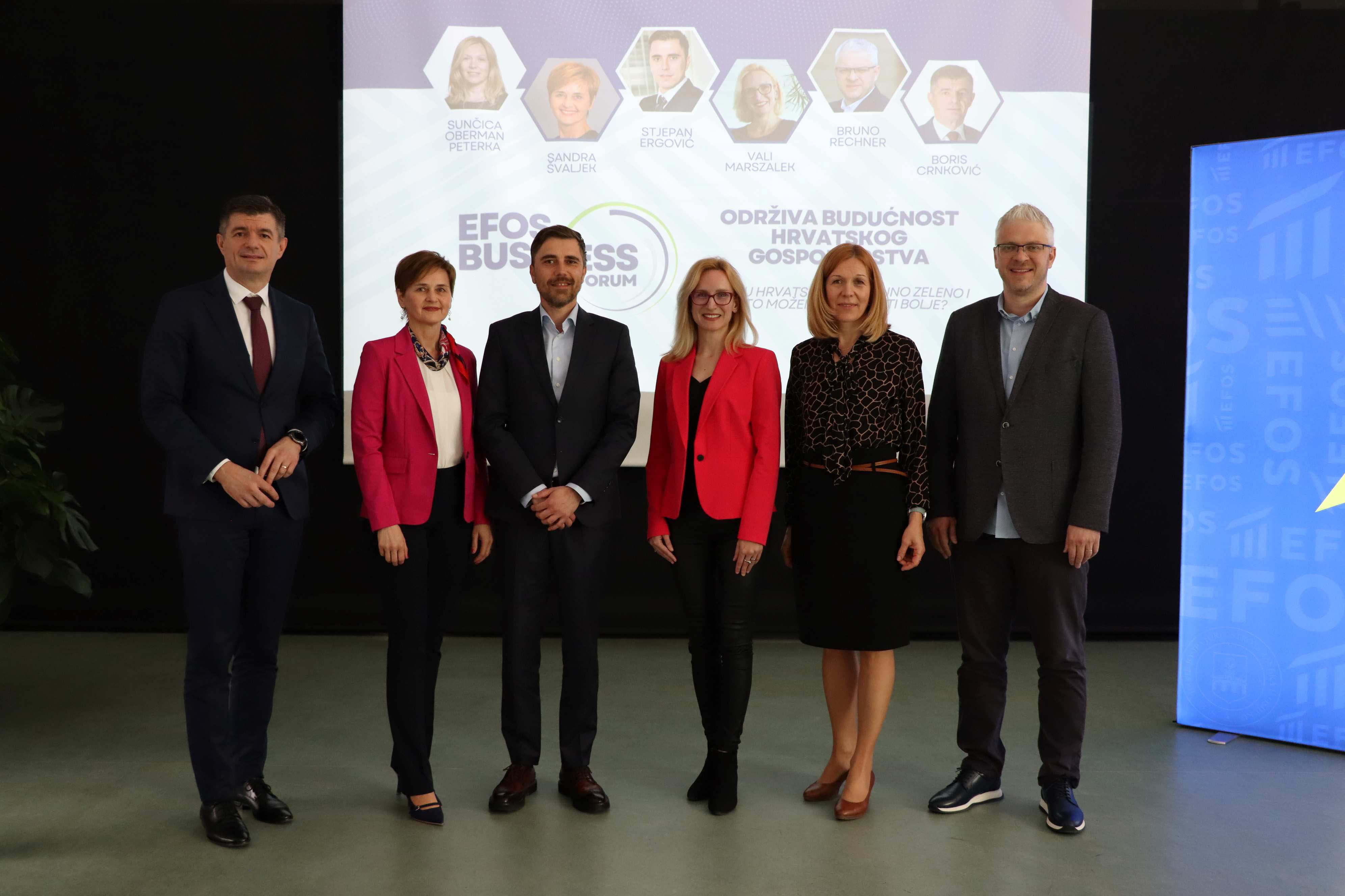Sandra Švaljek at the First EFOS Business Forum