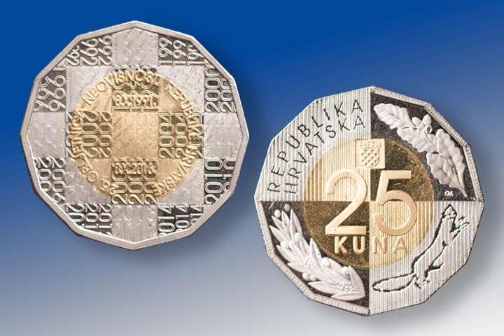 CNB issues new 25 kuna coin CNB issues new 25 kuna coin