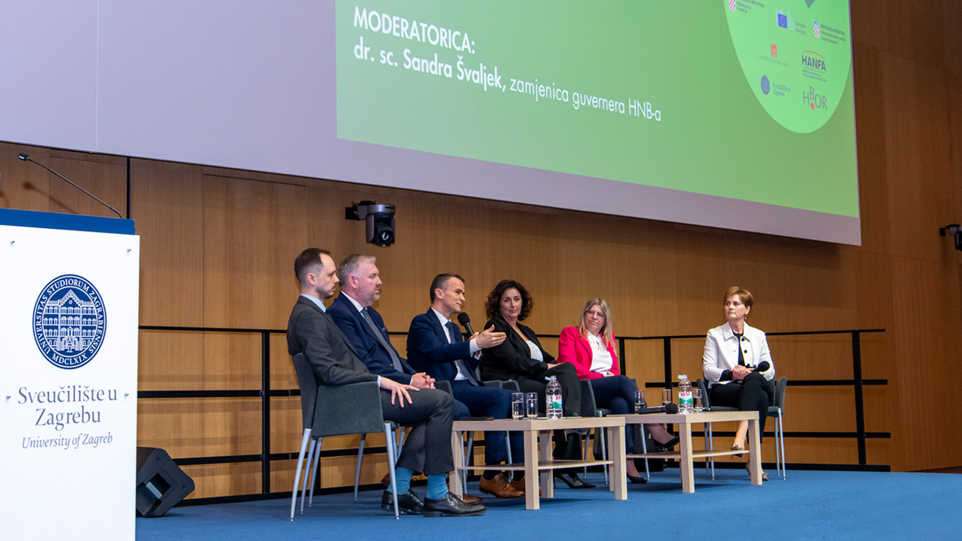 Zamjenica guvernera Sandra Švaljek moderirala panel na konferenciji Podrška održivom financiranju